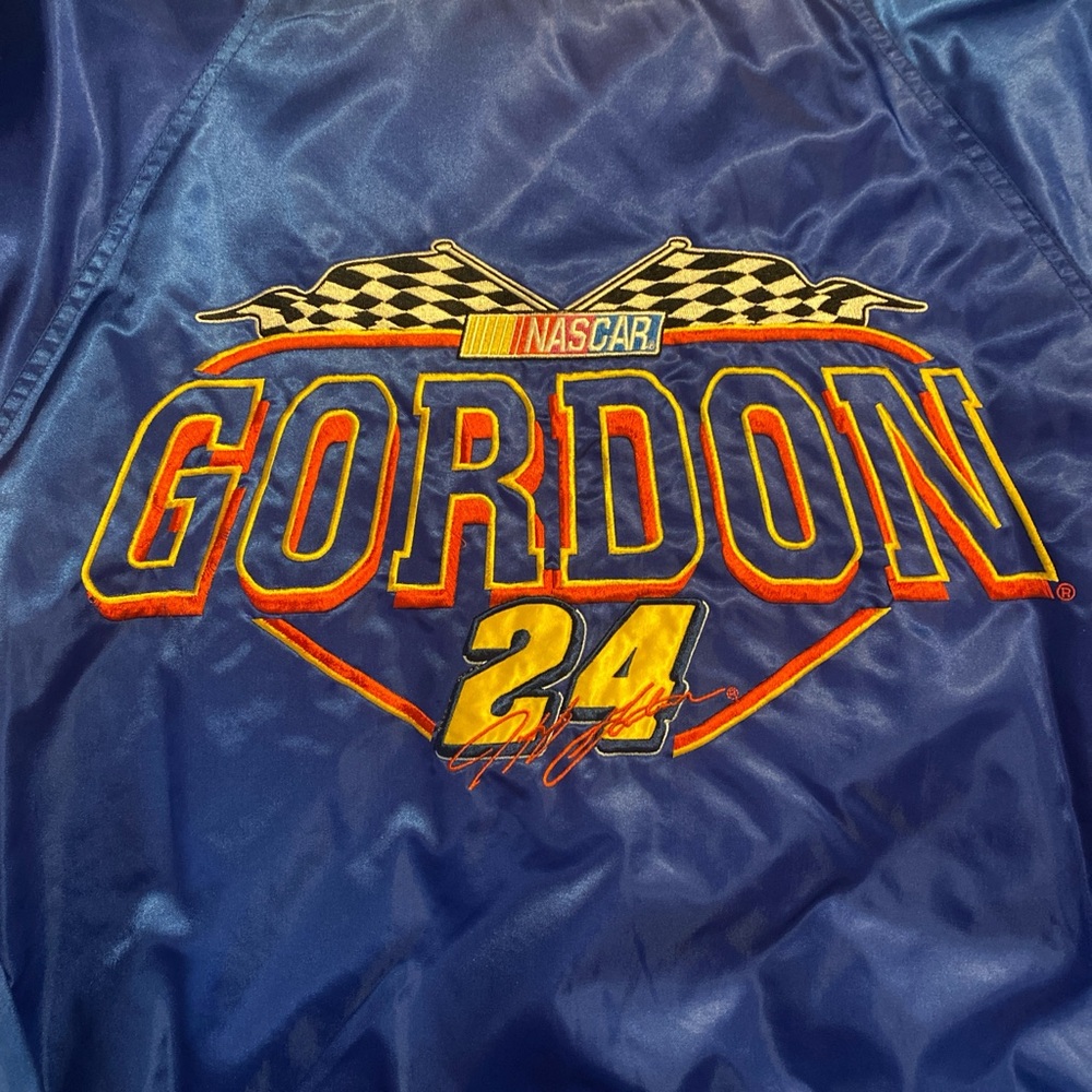 Nascar Blue and Yellow Bomber Jacket - Picture 3 of 8